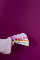 Image showing Selecting the color