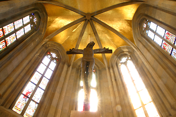 Image showing Jesus on the cross, Zagreb - St. Mark church