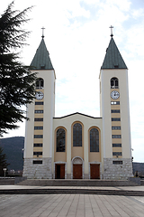 Image showing Parish church of St. James, the shrine of Our Lady of Medugorje, Bosnia and Herzegovina