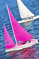 Image showing Small sailboats