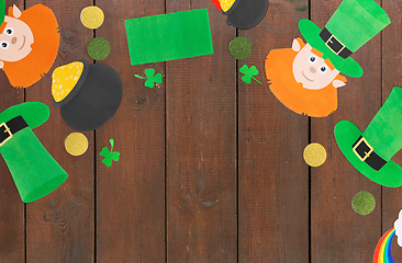 Image showing st patrick's day decorations on white background