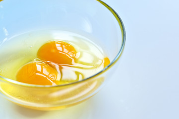 Image showing Eggs in a bowl