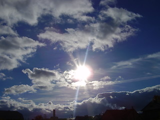 Image showing sun and clouds 1