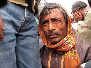 Image showing Portrait of a day laborer in Kolkata, India