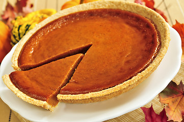 Image showing Pumpkin pie