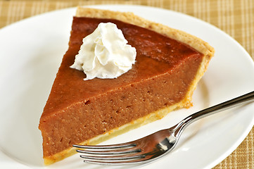 Image showing Pumpkin pie