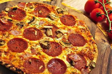 Image showing Pepperoni pizza