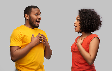 Image showing happy excited african american couple