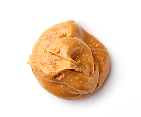 Image showing peanut butter on white background