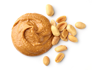 Image showing peanut butter on white background