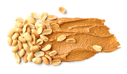 Image showing peanut butter on white background