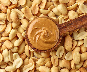 Image showing spoon of peanut butter