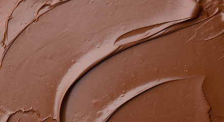 Image showing melted chocolate background