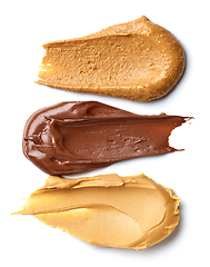 Image showing melted chocolate cream and peanut butter