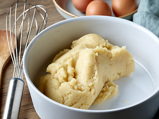 Image showing bowl of dough