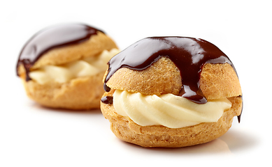 Image showing freshly baked cream puffs