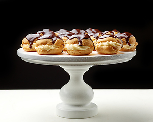 Image showing freshly baked cream puffs