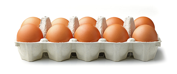 Image showing brown chicken eggs