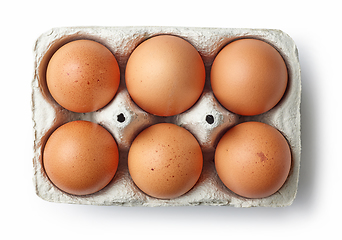 Image showing brown chicken eggs