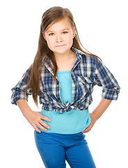 Image showing Fashion portrait of a little girl