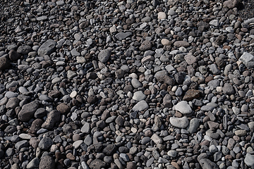 Image showing black sand on Tenerife beach