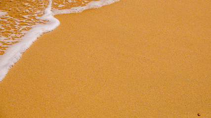 Image showing sandy beach shore line texture background