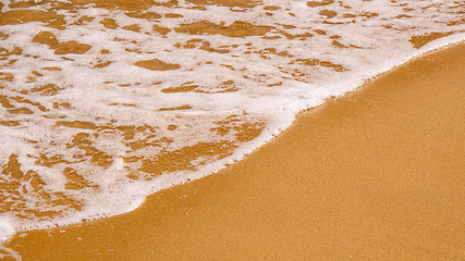 Image showing sandy beach shore line texture background