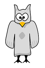 Image showing comic character gray watching owl