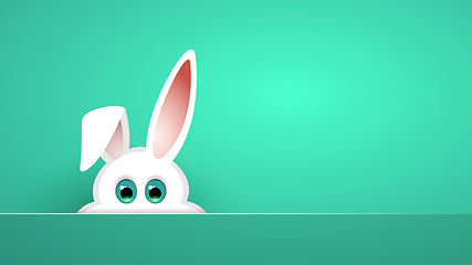 Image showing cute easter bunny background