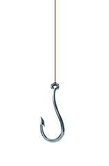 Image showing fishing hook isolated on white background