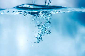 Image showing water air bubbles background