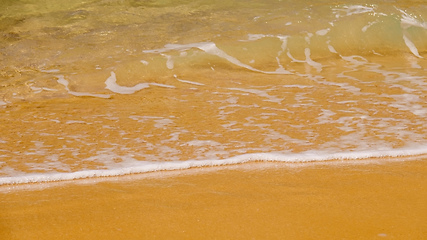Image showing sandy beach shore line texture background