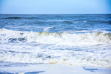 Image showing stormy ocean scenery background