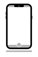 Image showing typical smartphone with space for your content