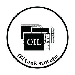 Image showing Oil tank storage icon