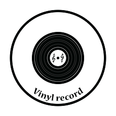 Image showing Analogue record icon