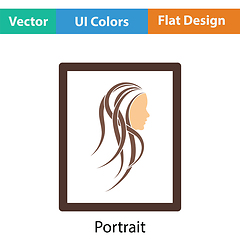 Image showing Portrait art icon