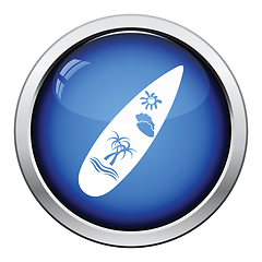 Image showing Surfboard icon