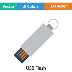 Image showing USB flash icon