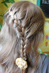 Image showing little girl with a modern hairdo