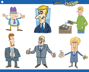 Image showing cartoon set of businessmen