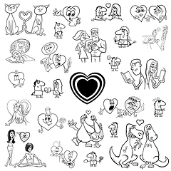 Image showing valentines design elements