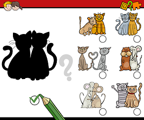 Image showing shadows game with animals