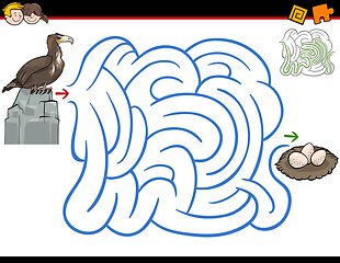Image showing maze activity with eagle