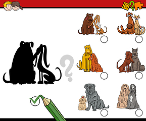 Image showing shadows game with dogs