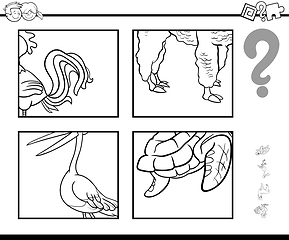 Image showing guess animal coloring page