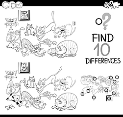 Image showing game of differences with cats