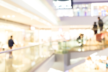 Image showing Blurred shopping mall background