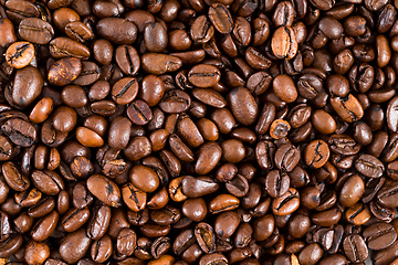 Image showing Coffee bean background