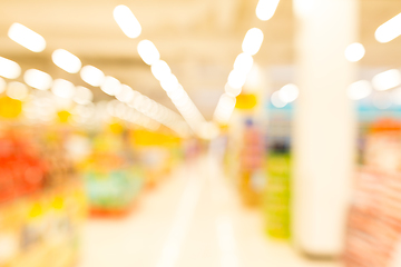 Image showing Defocused of supermarket